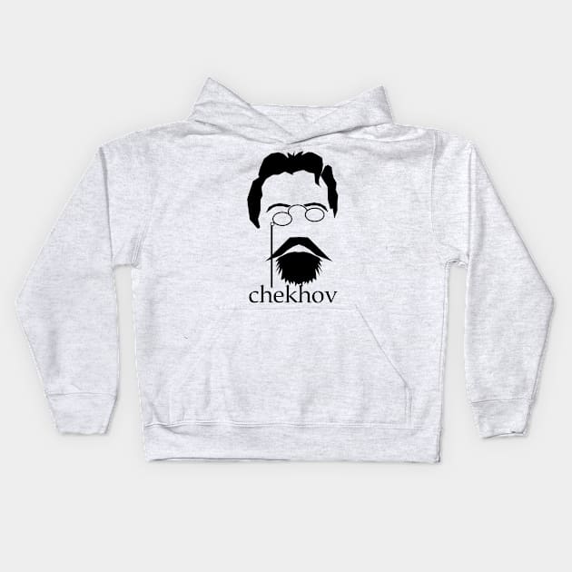 Anton Chekhov Kids Hoodie by Historia